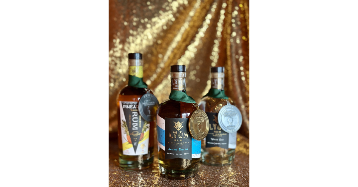 LYON RUM Receives Best of Class Designation; Sailors Reserve Rum Awarded Only Gold Medal in the Rum Category