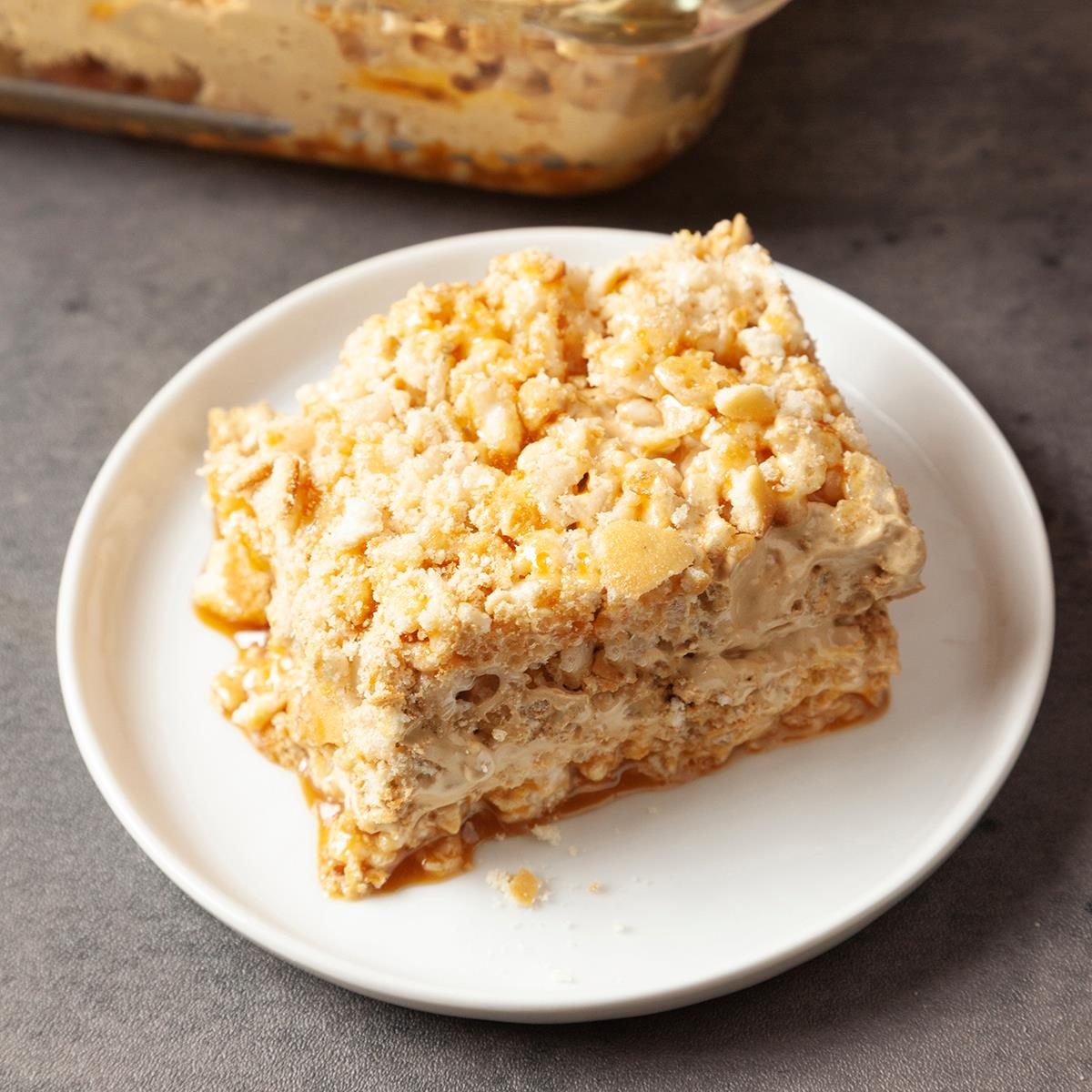 Salted Caramel Cream Cold Brew Rice Krispies Treats
