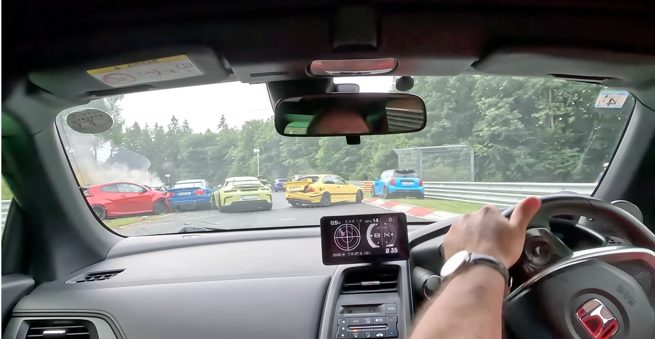 ‘Coolant’ Spill Causes Huge Nürburgring Touristenfahrten Pile-Up