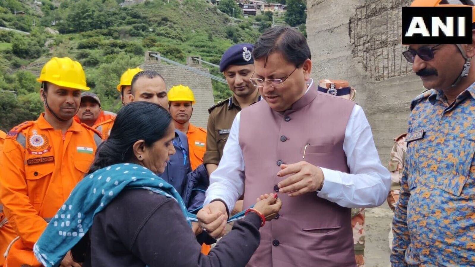 Uttarkashi landslide victim ties Rakhi to CM Dhami with torn dupatta, says ‘you are like Lord Krishna’ in viral video