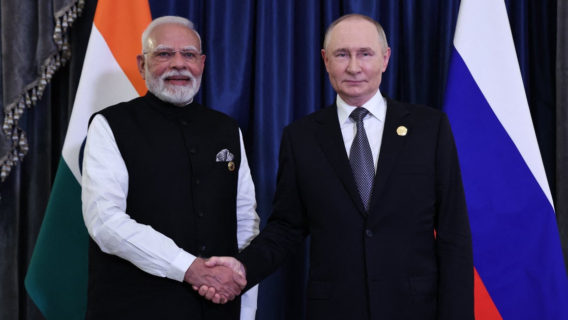 Indian Prime Minister Modi And Putin Meet On Sidelines Of Regional Summit In China