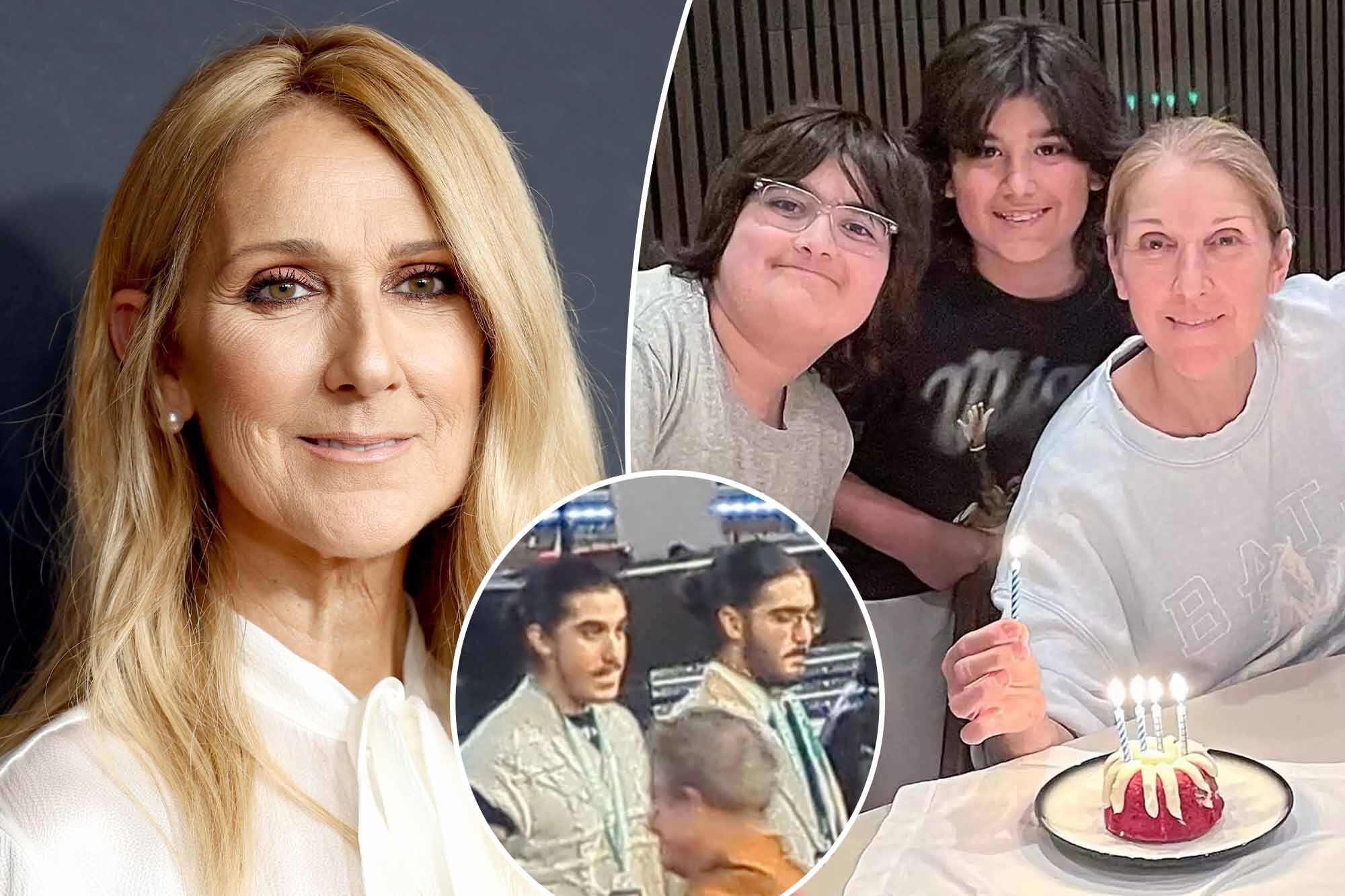 Céline Dion makes rare public appearance with sons at Paul McCartney concert