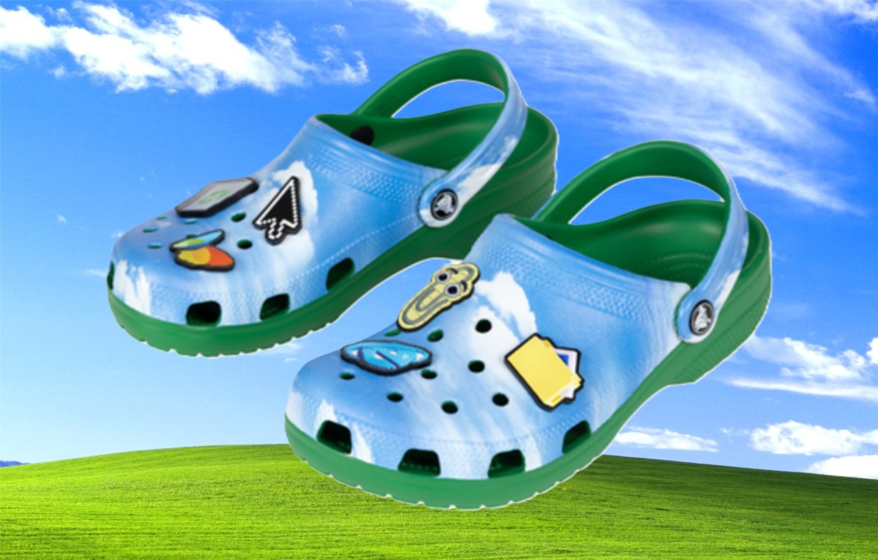 Microsoft’s Windows XP Crocs are now officially a thing