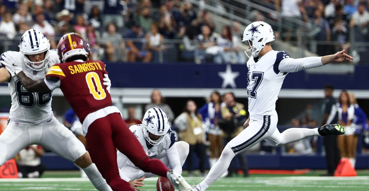 Brandon Aubrey made NFL history during Cowboys win over Washington