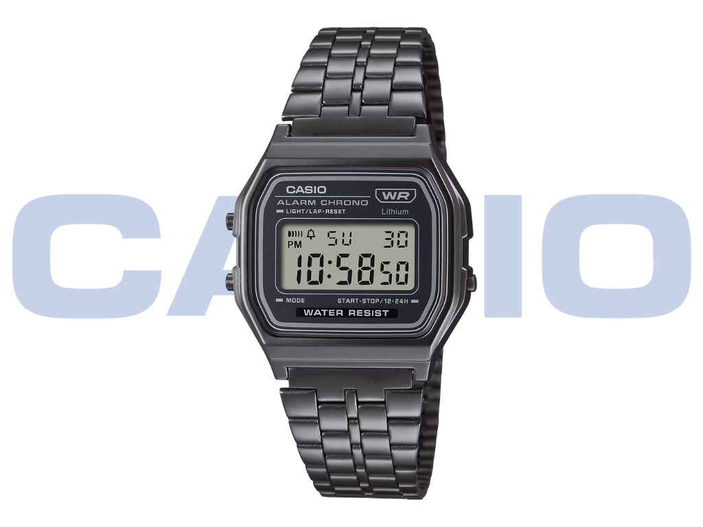 New black chrome-plated Casio Vintage A158WETB-1A now live for sale in the US