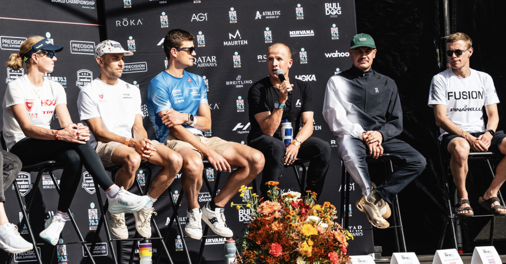 [VIDEO] Gustav Iden Has the Room Laughing at Ironman 70.3 Worlds Press Conference: “I Have a Real Passion for Fashion”