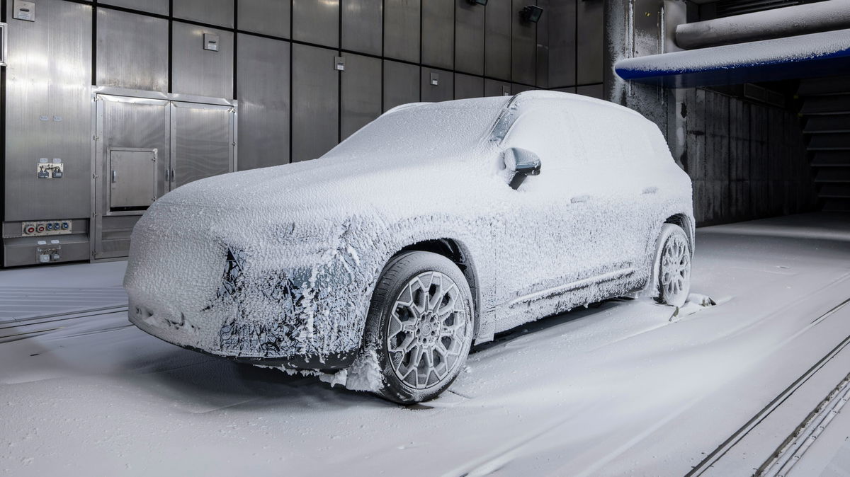 Here’s The New Mercedes GLB Hiding Under Lots Of Ice