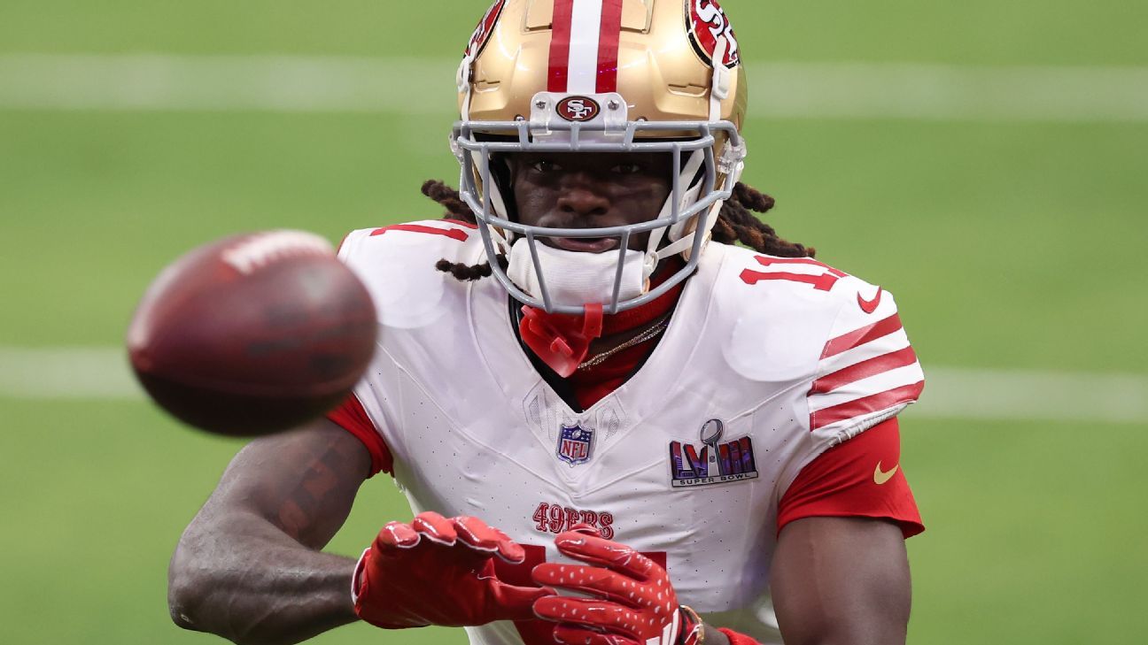 49ers place injured Aiyuk on reserve/left team list