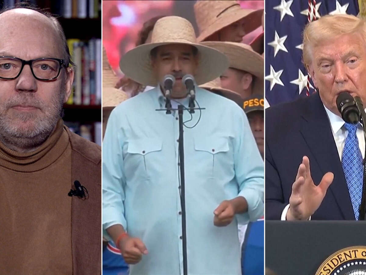 Historian: US Escalation Against Venezuela Isn’t About Drugs — It’s About Maduro