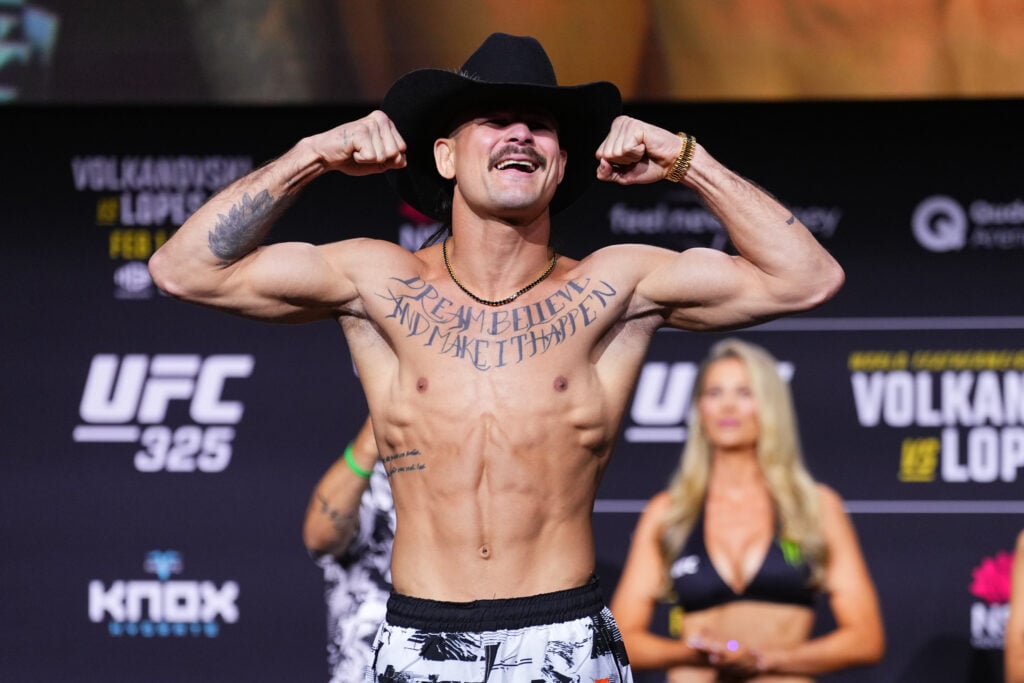 Why Diego Lopes scratches his throat during his fights explained ahead of UFC 325