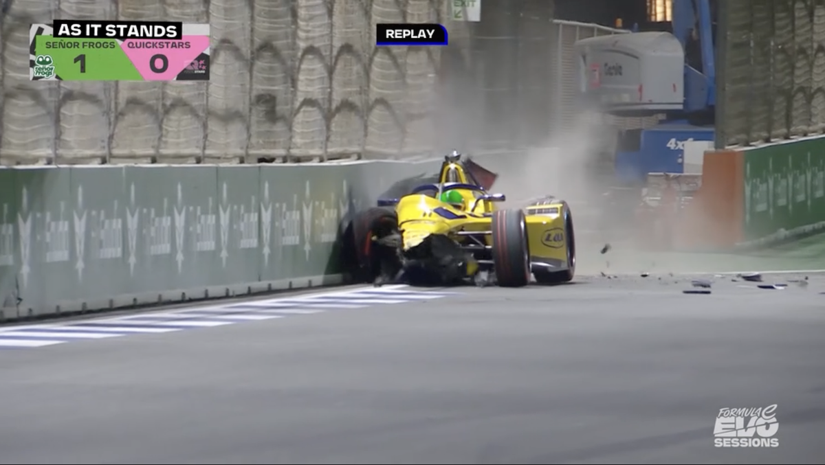 Top Gear star Richard Hammond’s daughter, Izzy Hammond, in Formula E crash