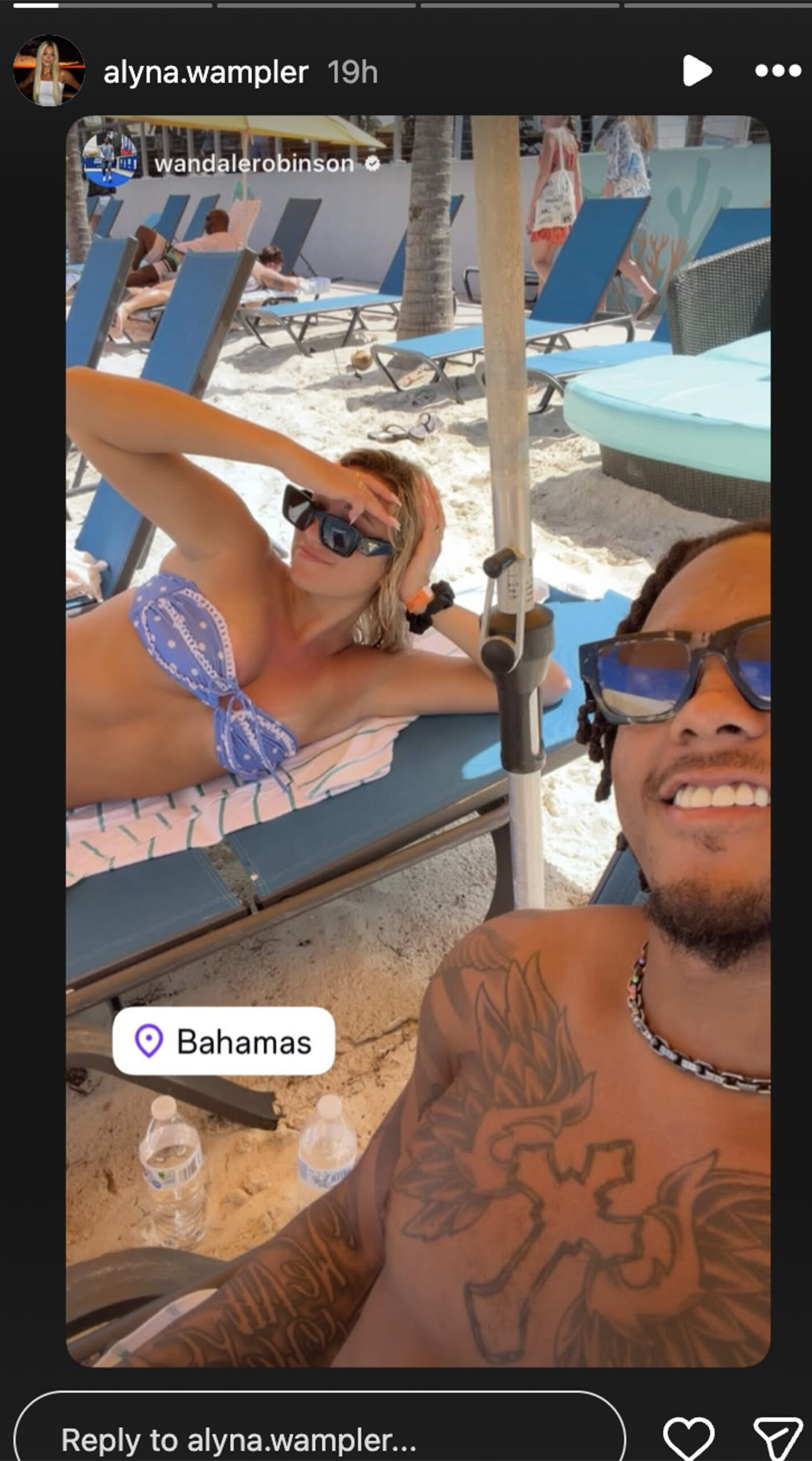 Wan’Dale Robinson vacations with girlfriend as Giants wide receiver enters free agency