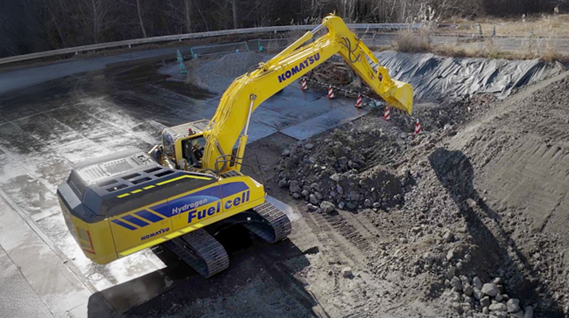 Komatsu: Hydrogen Excavator Achieves Diesel Performance With Less Noise, Emissions