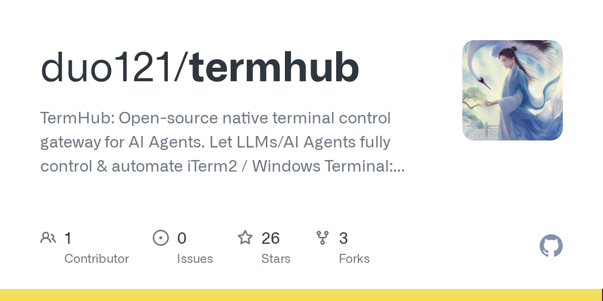 Show HN: TermHub – Open-source terminal control gateway built for AI Agents