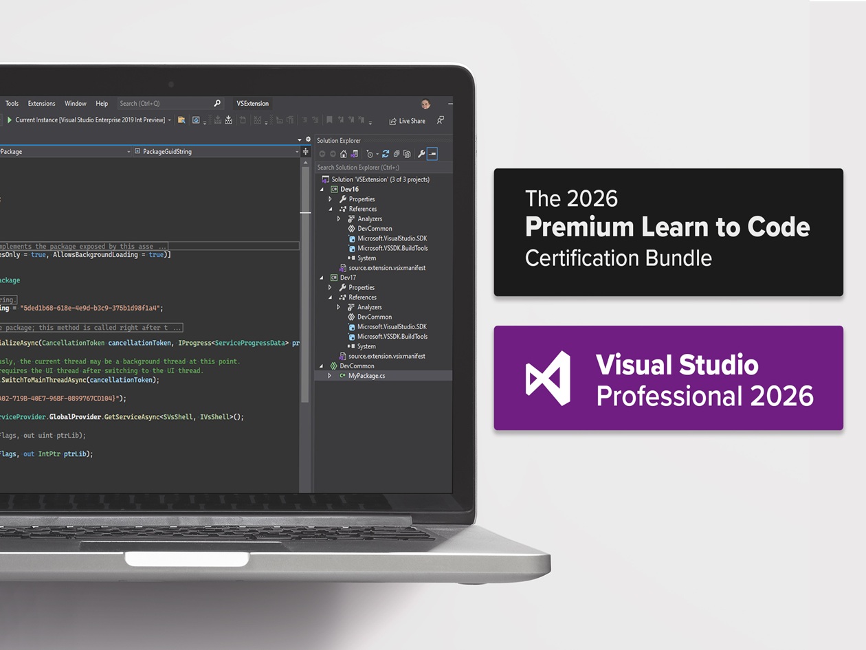 Get Microsoft Visual Studio Professional 2026 and 15 Coding Courses for Just $59.99