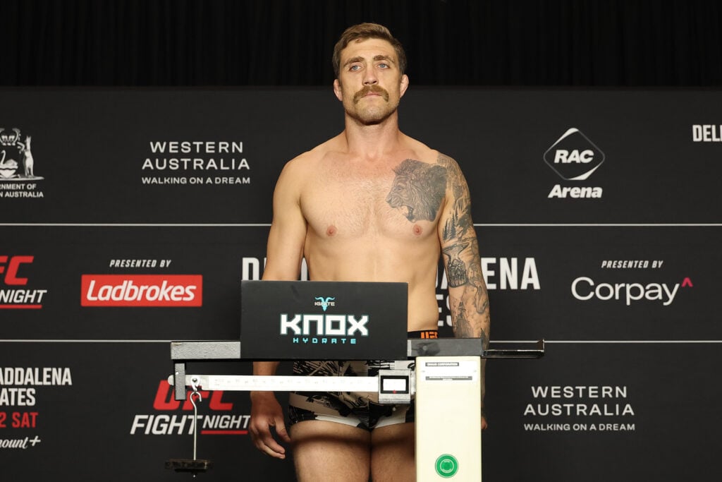 UFC Perth star fined 30% of his purse after huge four-pound weight miss