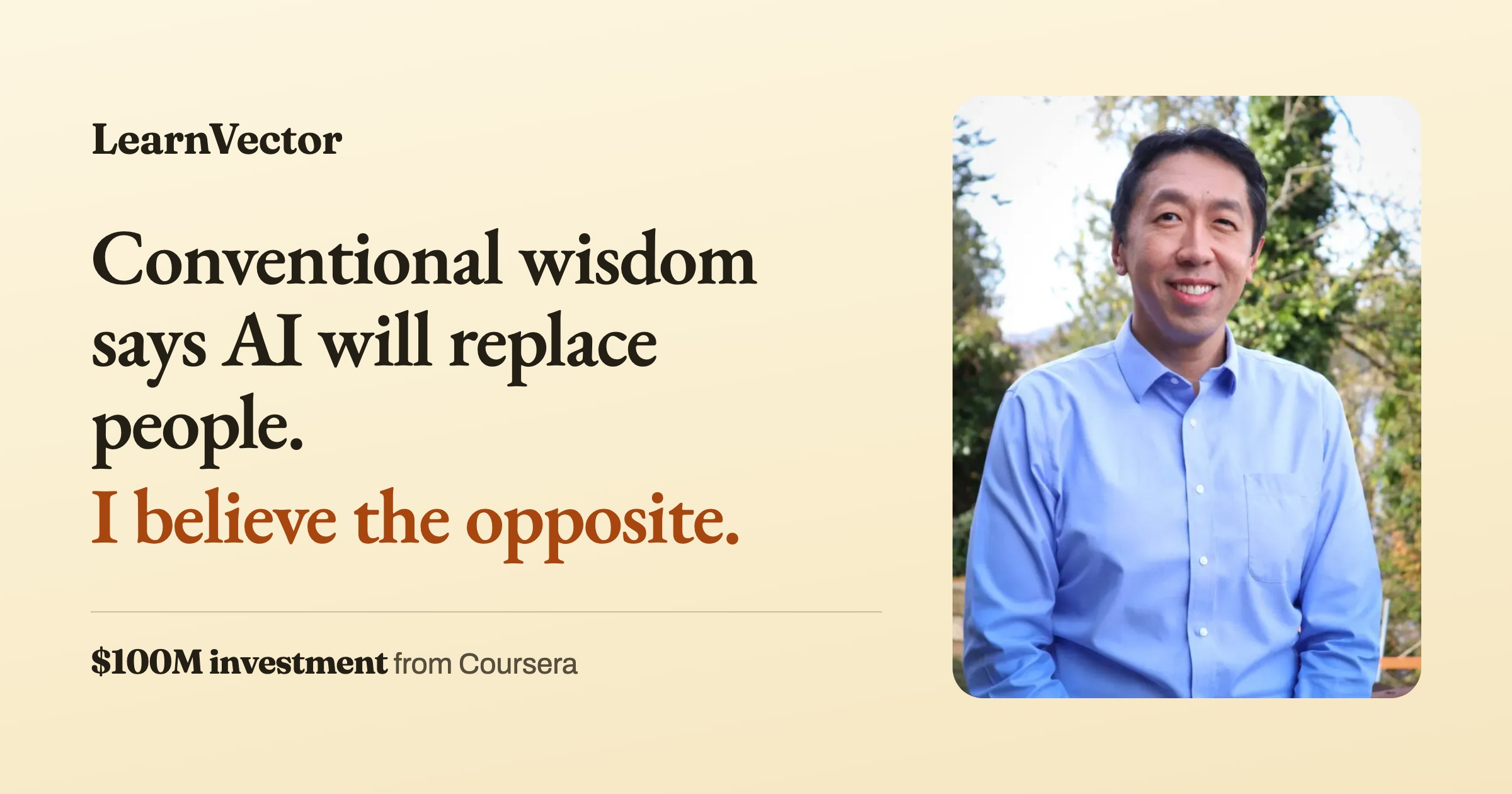 LearnVector – Andrew Ng’s AI company building one‑to‑one learning experiences