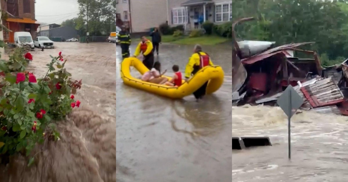 Videos show dangerous flooding in New York, New Jersey and Pennsylvania