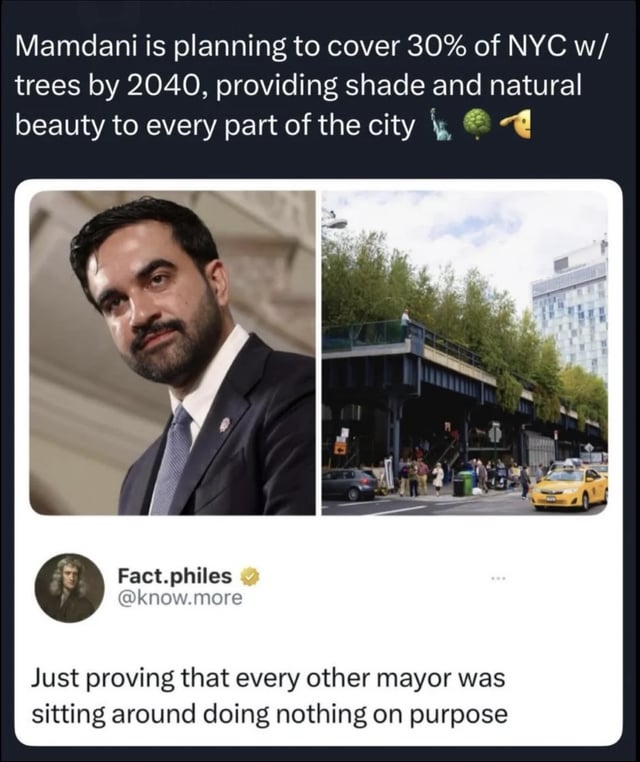 So every other mayor was sitting around doing nothing!