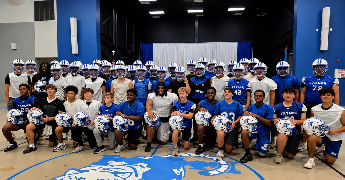 Saints surprise Patrick F. Taylor Football Program with $25,000 helmet donation