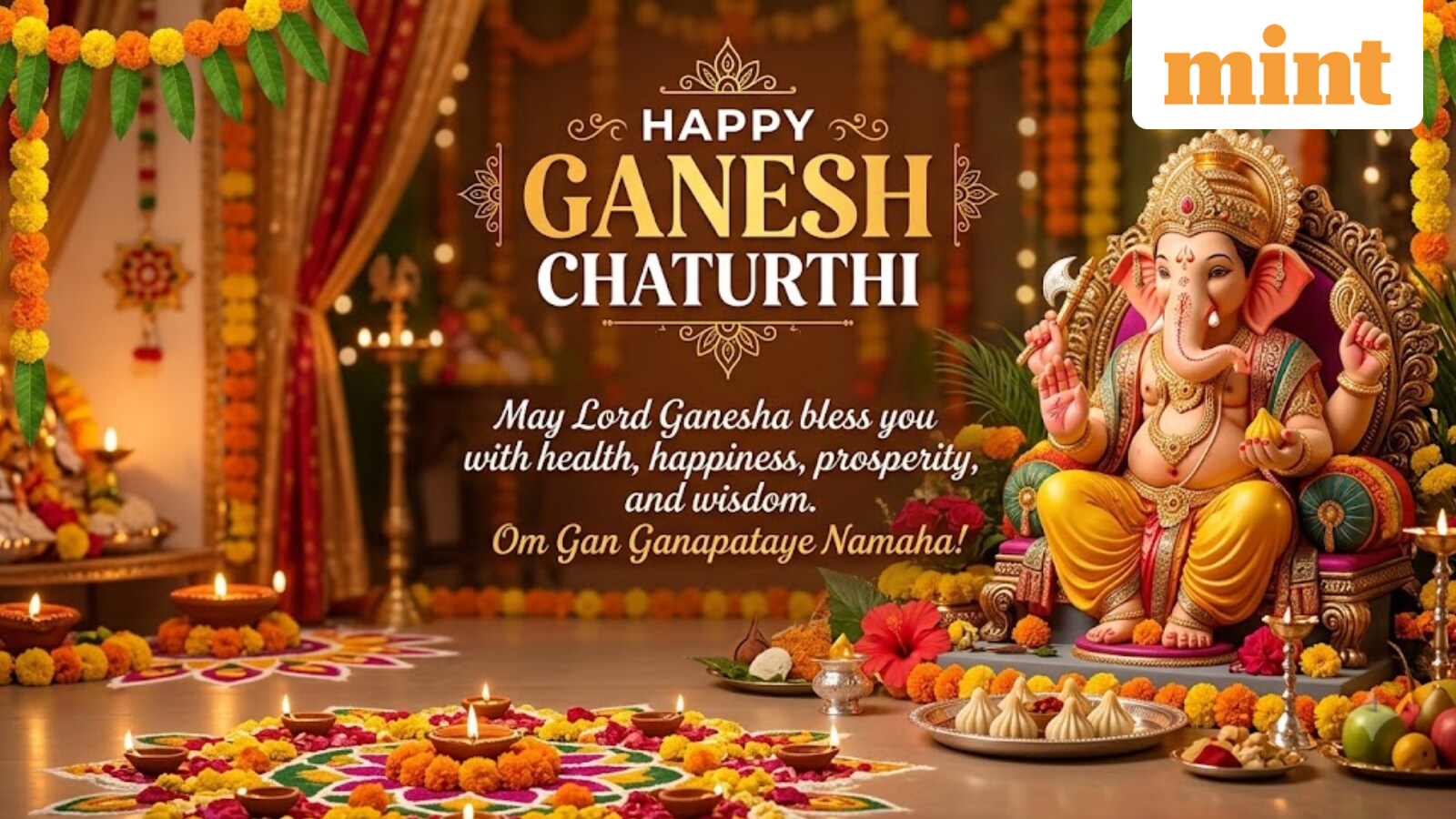 Happy Ganesh Chaturthi 2026: 50 wishes, images, messages to share on WhatsApp, Facebook, Instagram