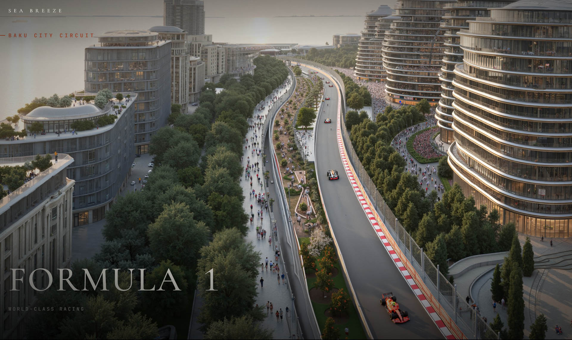 Un nouveau circuit pour le GP d’Azerbaïdjan au cœur d’une île artificielle